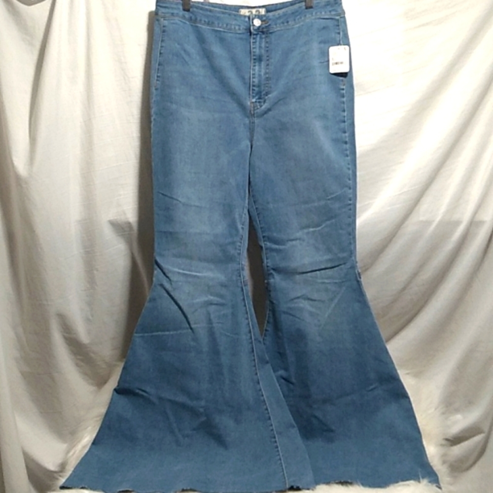 We The Free Light Blue Flared Jeans